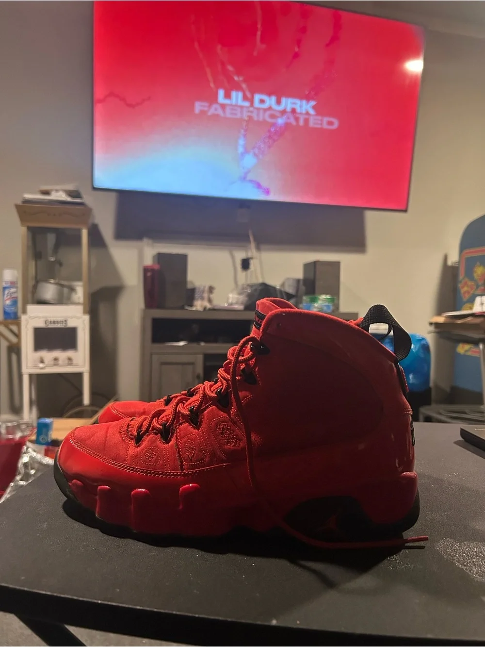 Nike Air Jordan 9 Retro Motorboat Jones Gym Red Men’s Size 9 Authentic Sneaker
